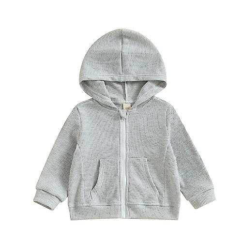 Geagodelia Felpa con Cappuccio per Bambini Felpa con Cappuccio a Manica Lunga con Zip per Ragazzi e Ragazze 1-5 Anni...