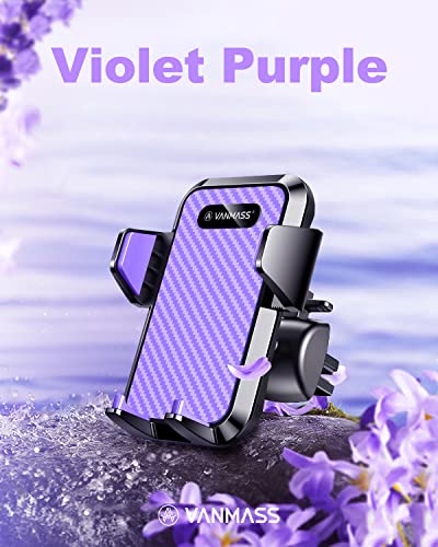 Image of VANMASS Mobile Phone Holder Car Ventilation Purple Mobile Phone Holder Car 4 in 1 Mobile Phone Holder Car Suction Cup 100% Scratch Protection Smartphone Holder Car Interior Door Handles for iPhone 17