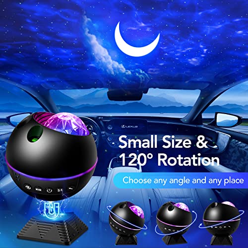 Image of One Fire Star Projector Lights for Bedroom, 43 Lighting Modes Galaxy Star Projector Night Light,Remote Timer Clouds Lamp for Kids Room Decor,360 Rotation LED Gifts for Kids Teen,Black