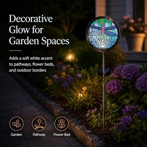 anyperfect Solar Garden Lights Outdoor Waterproof Dragonfly Stake 2Pack - image 6
