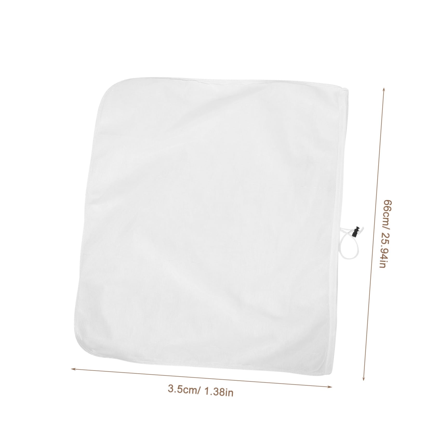 SOLUSTRE 5pcs Brew Bag Drawstring Brewing Beer Making Kits Home Brew Strainer Mesh Sifter Bags Filter Fine Small Reusable Nut Bag Cheesecloth for Straining Nut Milk Bag Polyester White