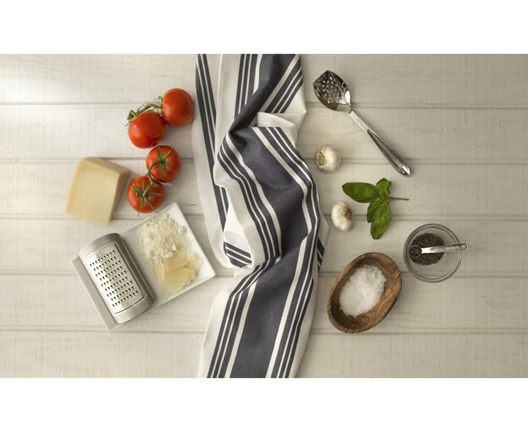 All-Clad 89301 Strofinacci Da Cucina In Cotone – 6 Pezzi, Colore Nero, Alta Assorbenza