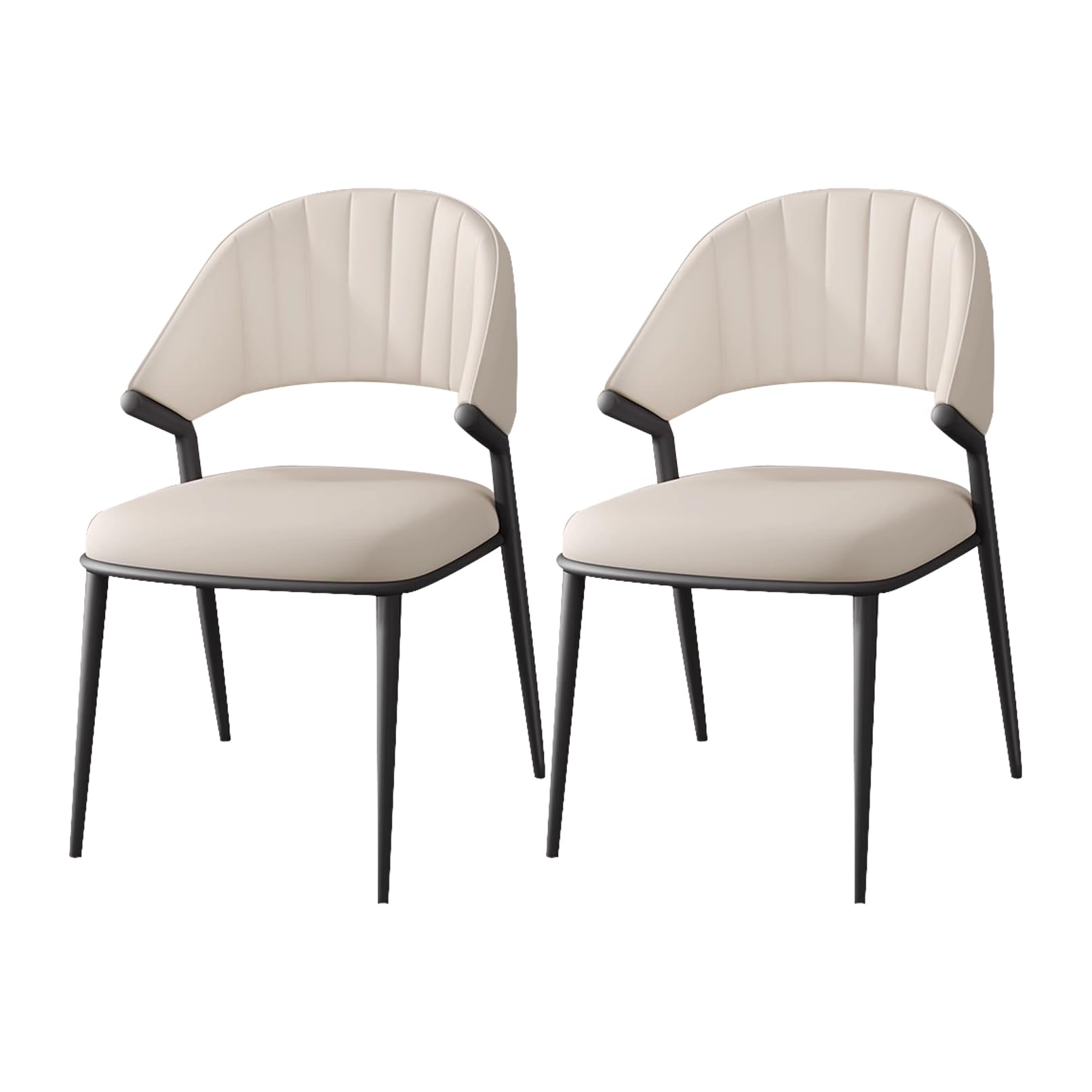 Chaise ergonomique avec dossier haut lot de 2 pour salle à manger et cuisine