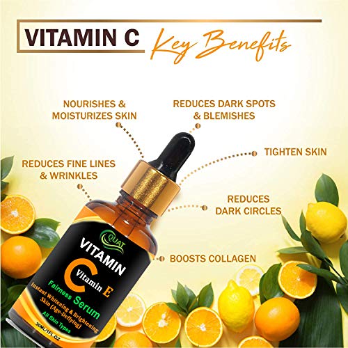 Quat Premium Vitamin C+E Serum for AntiAging, Skin Brightening, and