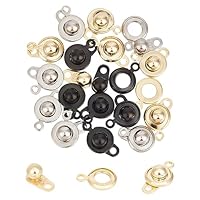 12 Set Fermagli Per Gioielli In Acciaio Inox | Chiusure A Scatto Dorate | Per Braccialetti E Collane - Foto 7