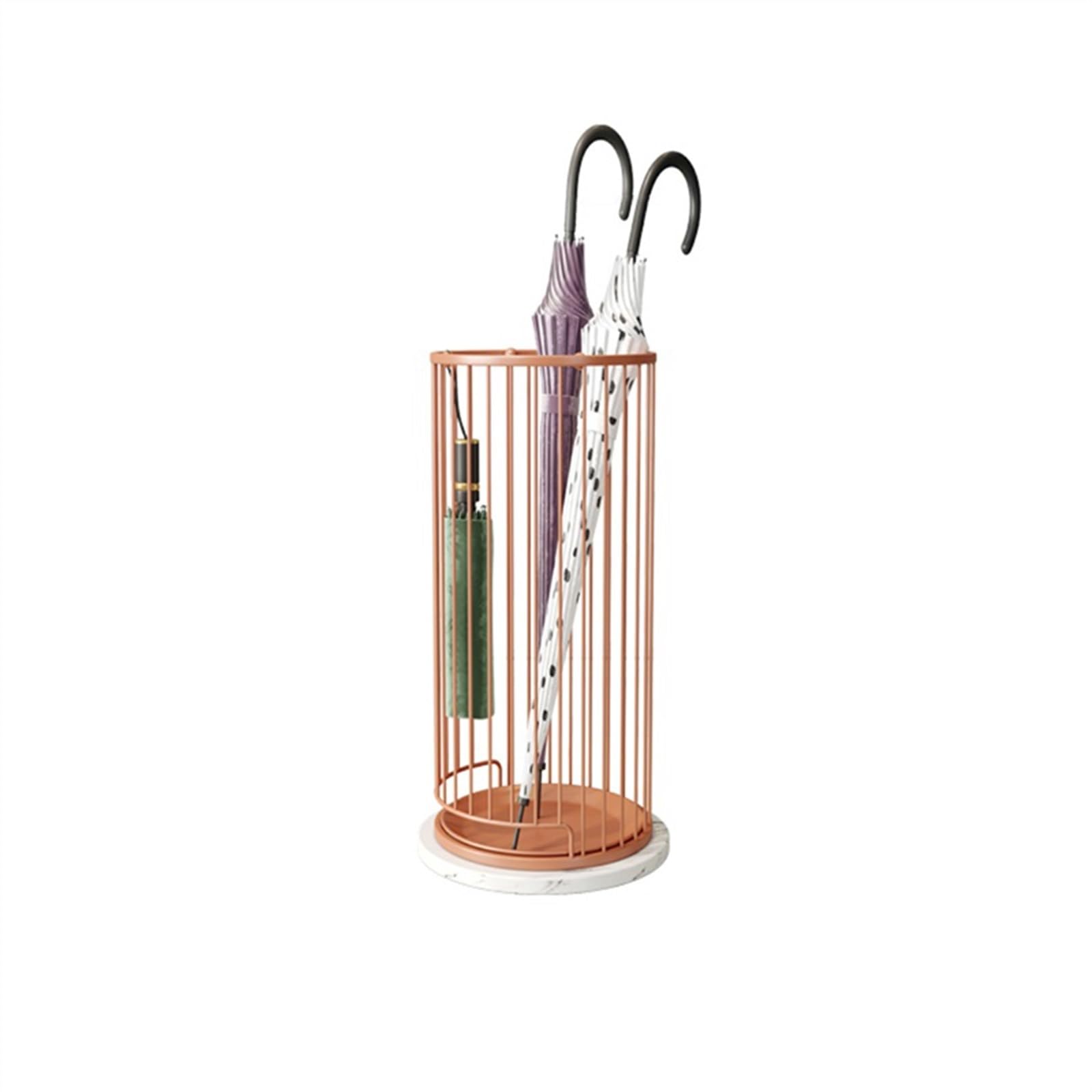 Ljhfg63kuyt Orange Schirmständer Iron Umbrella Stand Nordic Furniture Rain Gear Bucket Home Office Umbrella Holder(Orange)