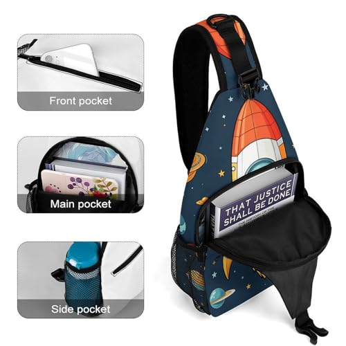 Mochila bandolera casual de viaje y senderismo para mujer y hombre miniatura 4