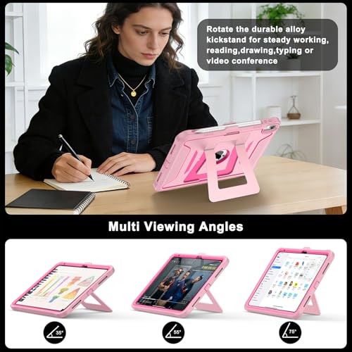 Coque iPad 11 pouces 2025 antichoc intégrale avec béquille multi-angle