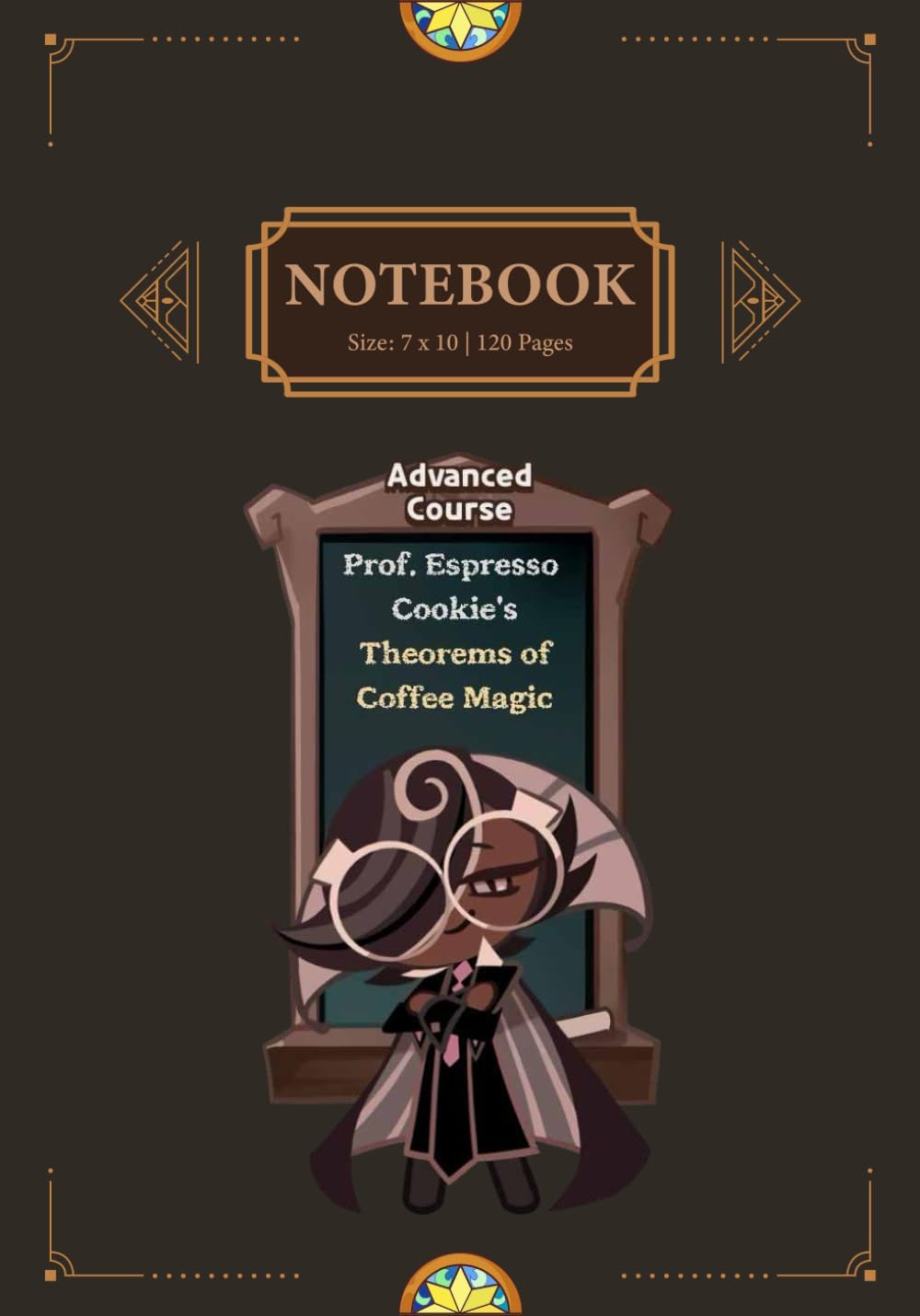 Espresso cookie - Notebook: CRK Diaries | 120 Lined and Undated Pages | Multiple Use (School ,Diary, Planner, Journal)