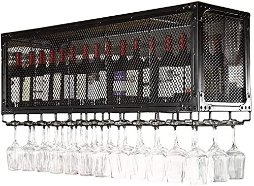 Casier à vin mural compact pour ranger vos bouteilles et suspendre vos verres - 2