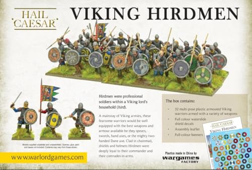 Miniaturas Hail Caesar Viking Hirdmen 28mm Wargaming miniatura 4