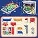 Couomoxa Upgrade Mini Football Games with 4 Flipper Drive Simulate Mini Tabletop Soccer Sport Board Game Educational Interactive Play Toy Gift for Boys,Girls Ages 3+ Adults