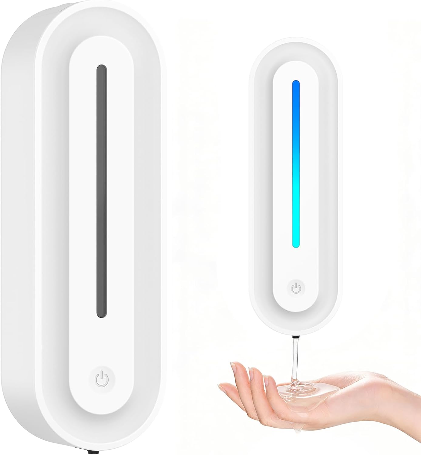 Automatic Soap Dispenser Wall Mount for Bathroom, 14.2oz Rechargeable Touchless Adjustable Auto Smart Hand/Dish Liquid Soap Dispenser for Bathroom,Kitchen,Office, Gel
