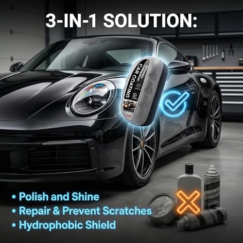 Agente de Recubrimiento para Auto 3 en 1 con Esponja 80 ml miniatura 2