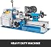 Variable-Speed Metal Lathe and Milling Machine, Digital Control 50-2500Rpm with Movable Lamp and Chuck Jaws for Precision Metalworking