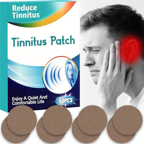 Tinnitus Relief for Ringing Ears, Tinnitus Relief Patches, Effective Tinnitus Treatment can Reduce Tinnitus, Relieve Hearing Loss, and Improve Ear discomfort, 50PCS