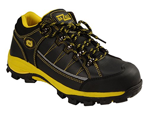 Bazalt MBM9120 Men's Black and Yellow Water and Frost Proof Leather Outdoor Lace-Up Shoes2