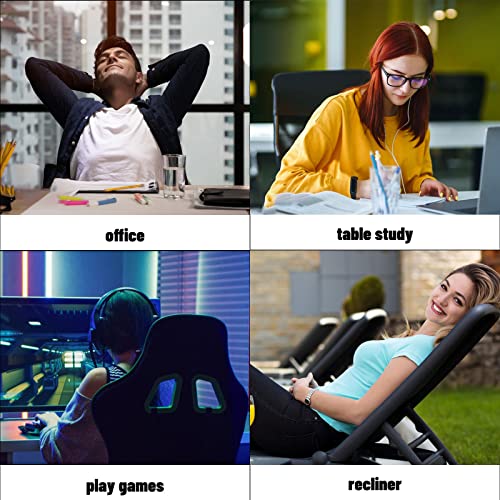 Office Chair Headrest Attachment,Chair Neck Pillow,Elastic Sponge Head Pillow For Ergonomic,Suit Office Seats, Recliners, Leisure Chairs, Outdoor Dining Chairs,Chair Not Included (Black) #TOP5