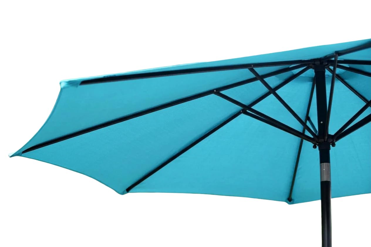 2.4m Aluminium Crank & Tilt Garden Parasol – Available in 10 Colours — image 1