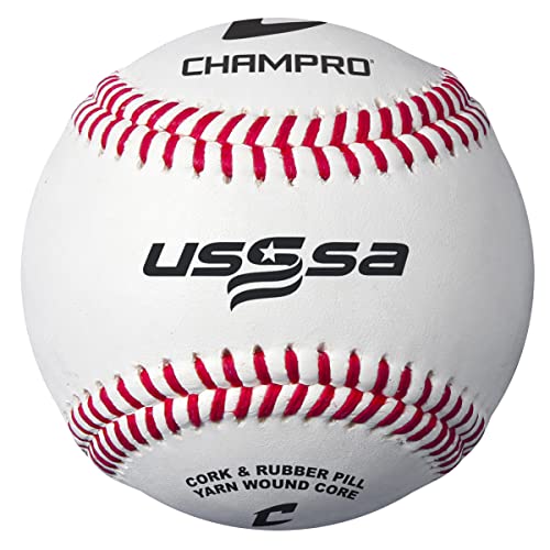Champro 6 Gallon Bucket With 30 Cbb-200Us Usssa Baseballs And Drink Can Sleeve #TOP2