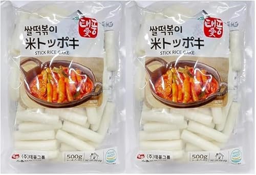 プルメ 純米トッポギ500gX2袋 トッポギ トッポキ トッポッキお餅 餅 トック 国産米 純米餅のコシともちもち食感のハーモニーの商品画像（Amazon）