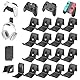 Controller/Headset Halterung, Faltbar Kopfhörer Halter Wand, Universal Kopfhörer Haken für Over Ear Kopfhörer, Lagerung Kopfhörer/Controller Ständer für Gaming-Zubehör- 16 Stück