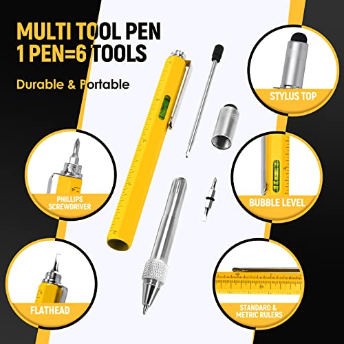BIIB Gifts for Men 6 in 1 Multitool Pen, Anniversary Birthday Gift for Men - image 2