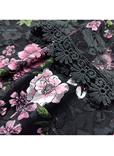 Image of MIHOLL Women's Lace Off Shoulder Tops Casual Loose Blouse Shirts