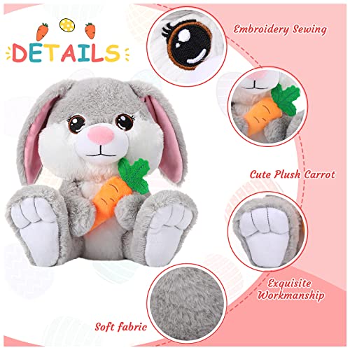 Chalyna8incheasterplushbunnyrabbitstuffedanimalgrayfloppyearsittingbunnyhuggableandwashablebunnyplushtoygiftforkidsgirlsboysbirthdayeasterstuffersbirthdaypartysupplies Urban Country Home Decor Chalyna 8 inch easter plush bunny rabbit stuffed animal gray floppy ear sitting bunny huggable and washable bunny plush toy gift for kids girls boys birthday easter stuffers birthday party supplies urban country home decor