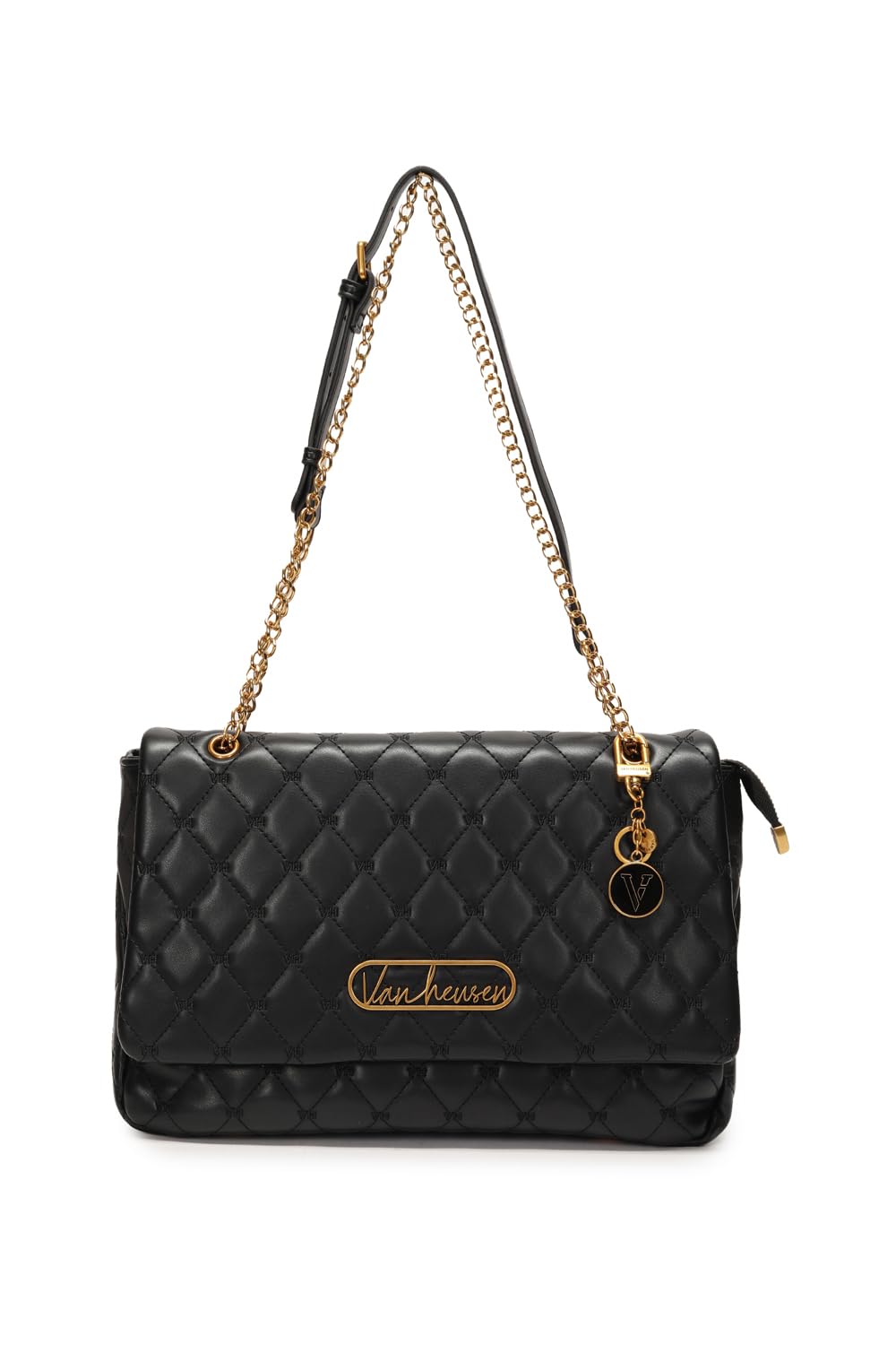 van heusen Women Black Textured Casual Sling Bag-picture-53