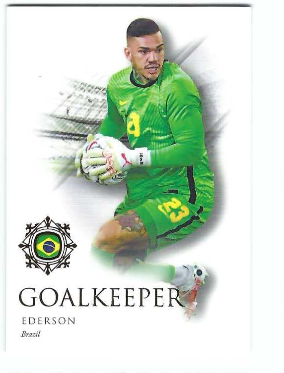 EDERSON Santana De Moraes 2022 Futera Unique Soccer #4 Card Brazil Manchester City