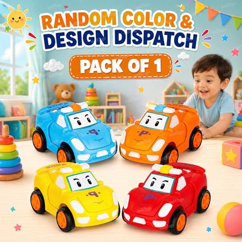 Image of Zest 4 Toyz Unbreakable Automobile Car (Pack of 1) Friction Powered Cars Push and Go Car Toy for Boys & Girls (Random Color)