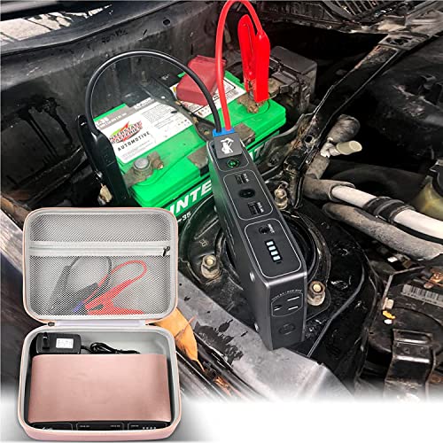 Case Compatible With Halo Bolt Air 58830 Mwh/Air+ 55500 Mwh/For Acdc Max Emergency Power Kit Car Jump Starter With Tire Pump. Car Charger Power Bank Holder For Battery Jump Starters -Pink (Box Only) #TOP5