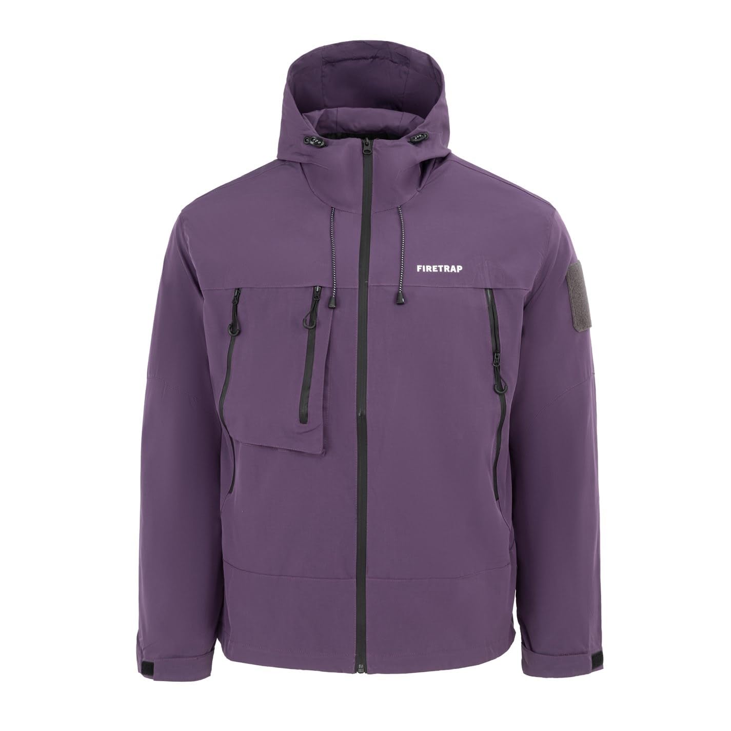 Firetrap Mens Windproof Jacket Long Sleeve Purple XXL