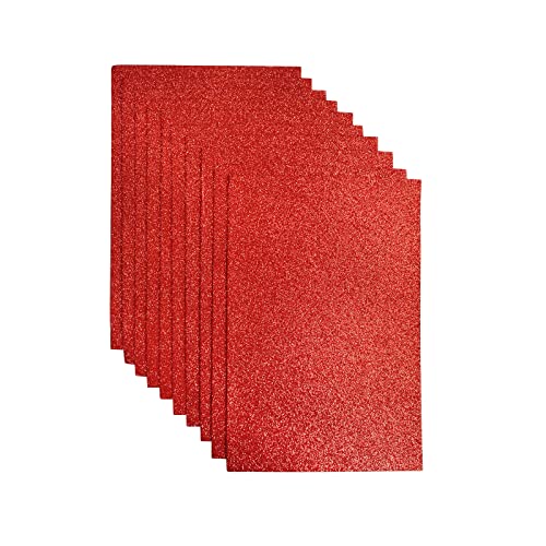 Feutre paillete pour carte de voeux et emballage cadeau de fete lot rouge 20x30