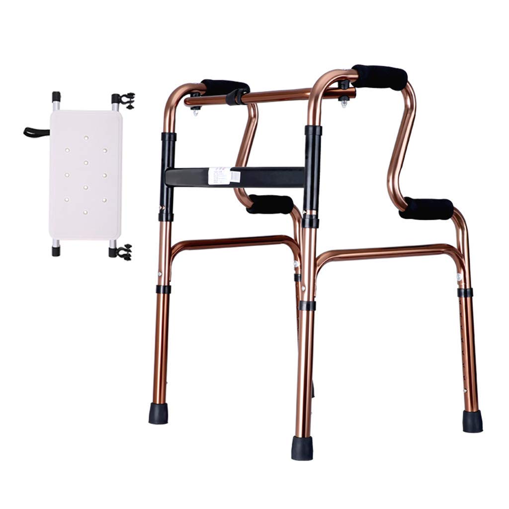 chodzik, Walker Stand Upright Walkers dla seniorów, osób starszych z siedziskiem i kółkami, regulowane pomoce do chodzenia, składane lekkie chodziki Interesujące