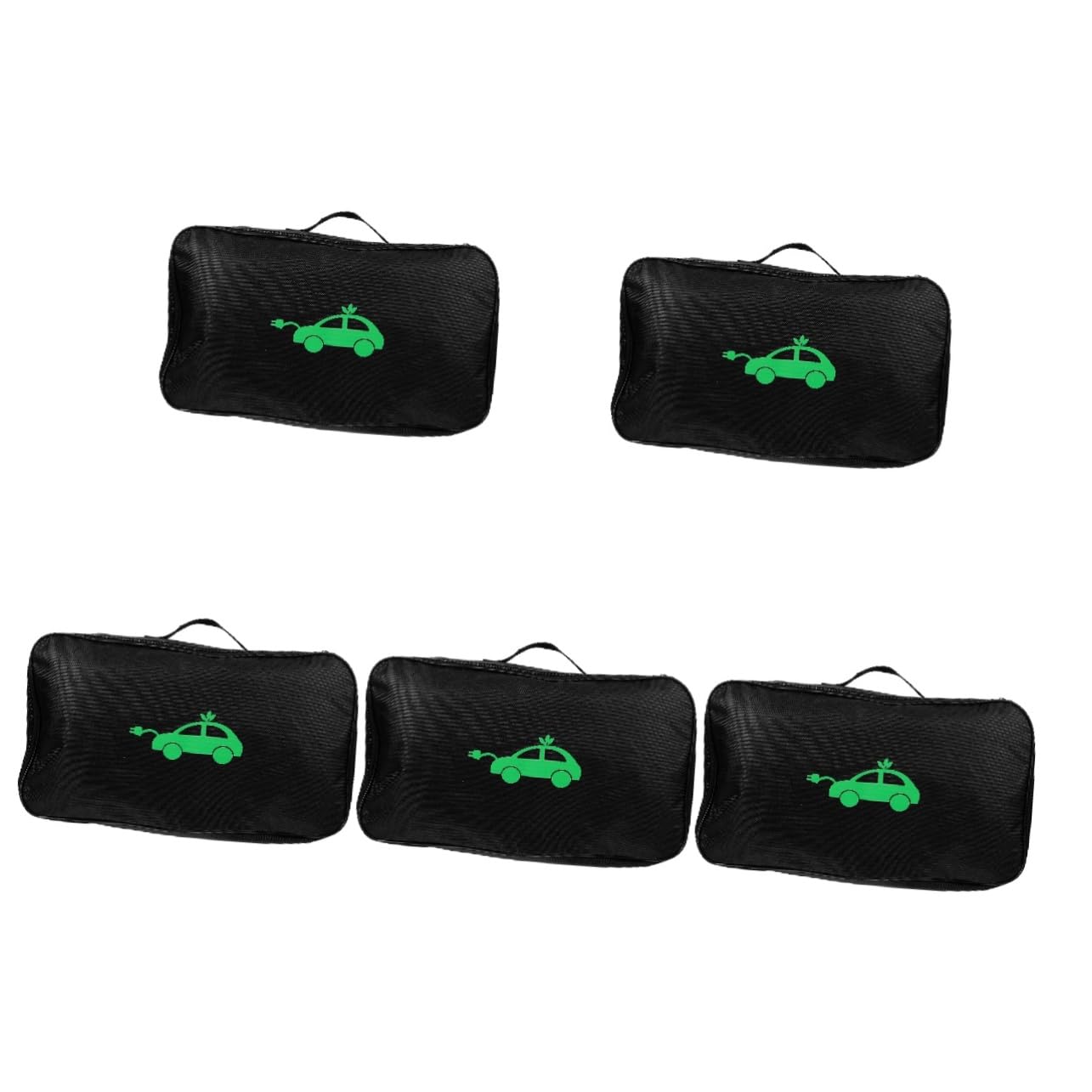 iplusmile 5pezzi Borsa Organizer Per Cavi Di Ricarica Auto Elettrica e Portatile Per Trasporto Bagagliaio Design Resistente e Leggero Per Accessori Veicoli Elettrici