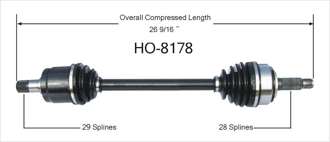 HO-8178 CV Axle Shaft