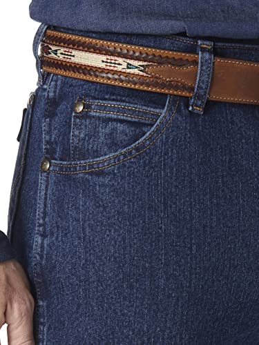 Wrangler Men's Premium Performance Advanced Comfort Cowboy Cut Reg Jean, Mid Stone, 35W x 32L