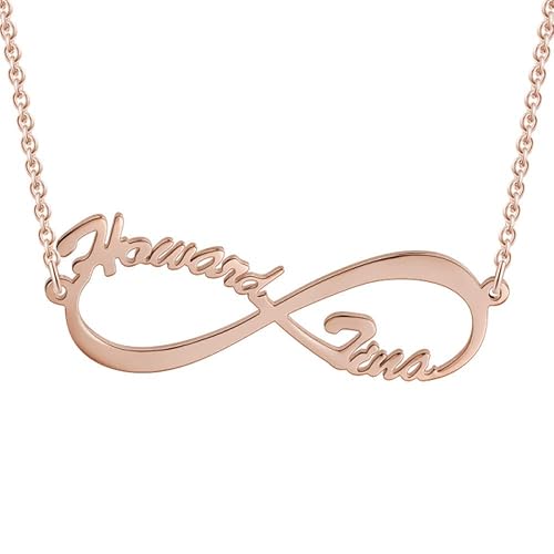 Custom Infinity Symbol Necklace Double 