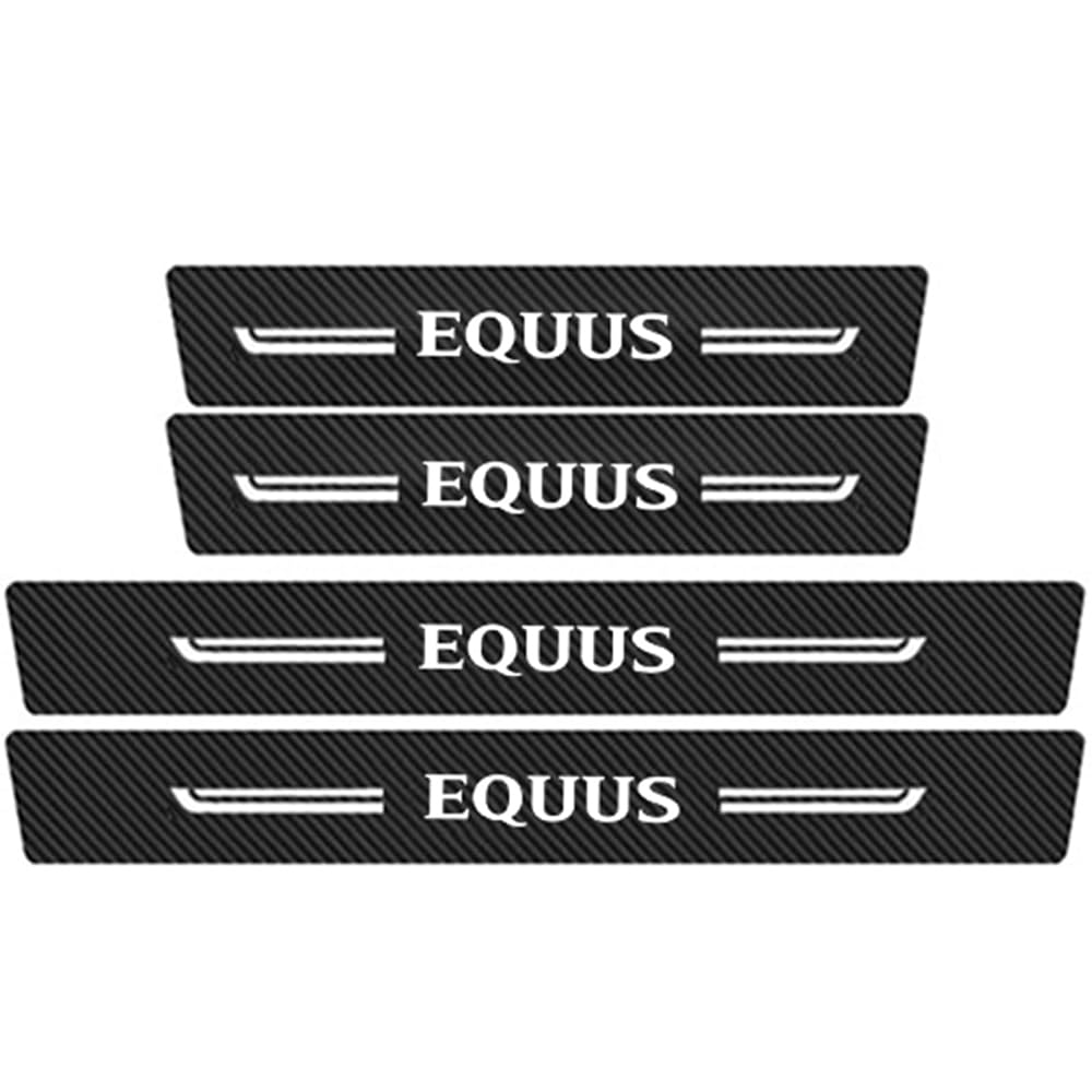 Sdyayfge B 4Pcs Kick Plates Car Door Sill Protector,For Hyundai Equus