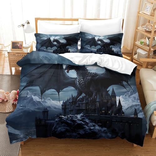 Housse de couette facile d'entretien pour lit king taille ado