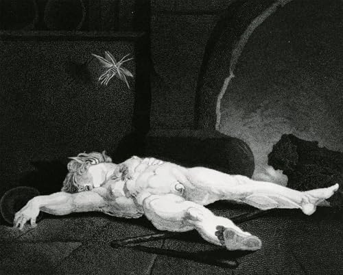 Cuadro decorativo Puck de Henry Fuseli pintura en lienzo de 60x90cm