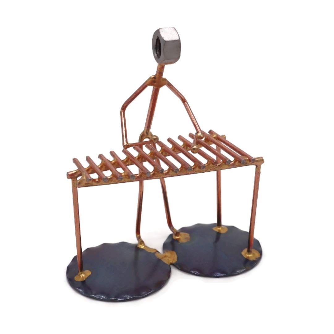 Xylophone Collectible Handmade Metal Art Figurine Desk Accessories Trophy Band Office D cor Musical Instrument