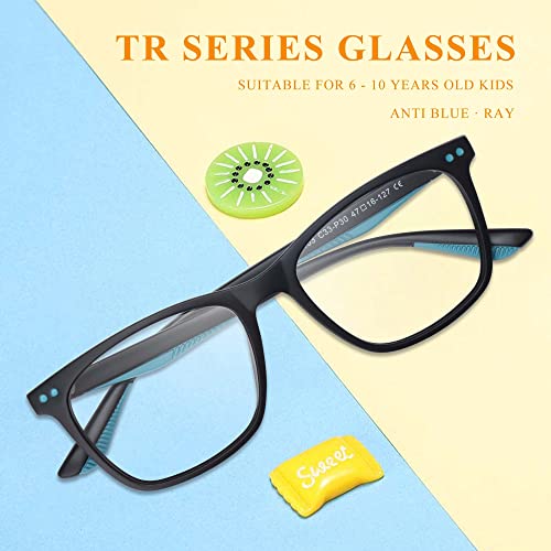 Image of SooGree Blue Light Glasses for Kids Blue Light Blocking Glasses for Teen Boys Girls,Computer Screen Gaming TV Phone