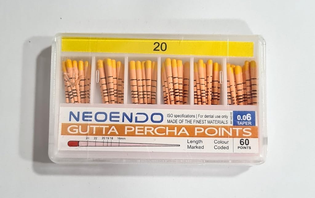 Dental Neoendo, Gutta Percha, Point,(20#-6%)