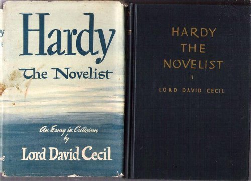 Hardy,: The novelist; an essay in criticism, B0006AQW0Q Book Cover