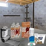 25 ft - Carbon Fiber-Basement Wall Crack Repair Kit - Carbon Fiber Foundation Wall Repair - Easy DIY Repair Includes Epoxy, Tools & Safety Gear