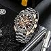Imagen de BENYAR Relojes Hombre Cronografo Analógico Movimiento de Cuarzo Impermeable Luminoso Fecha Reloj Pulsera Hombre Banda de Acero Inoxidable Negocios Casual Diseñador Relojes Elegante Regalo para Hombre