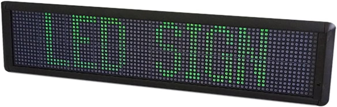 Clock Timer Indoor LED Scrolling Text Board p 7.62 red Remote Control LED dis-Play Electronic Information Scrolling Sign (Color : Multi Size : 1) (Clear 1)